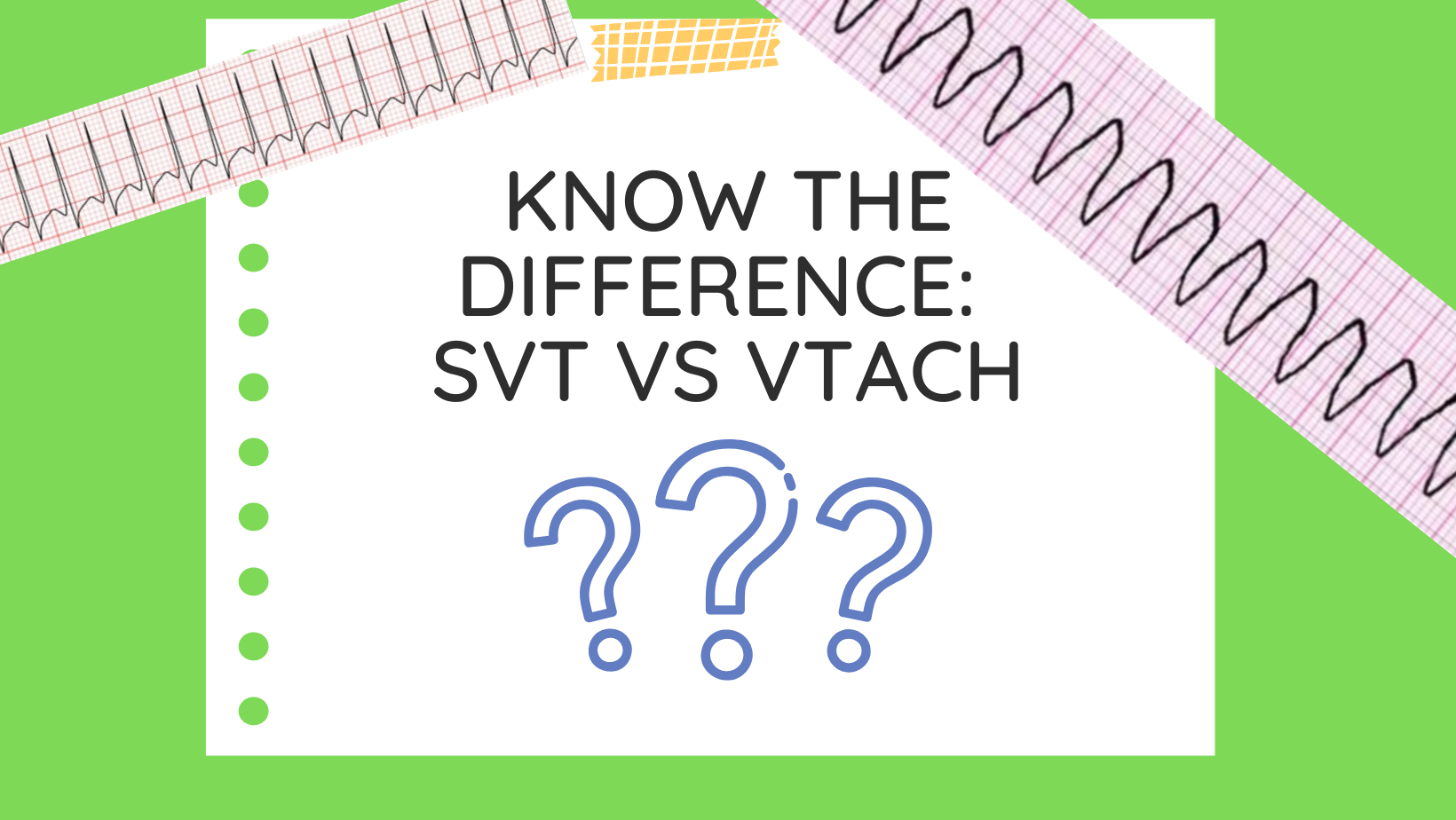 The Difference Between SVT And VTach (Must Know For Your AHA ACLS Class ...